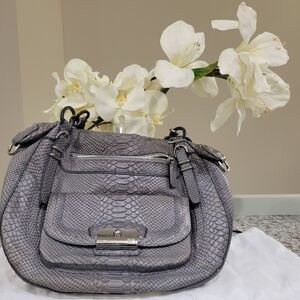 Grey Coach Kristin Python Embossed Limited Edition